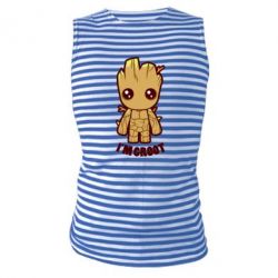 Майка-тельняшка I'm groot - PrintSalon