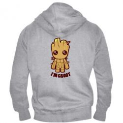 Мужское худи на молнии I'm groot - PrintSalon