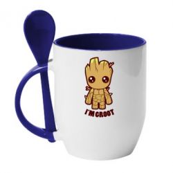 Чашка с ложкой I'm groot - PrintSalon