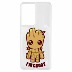 Чехол для Samsung S21 Ultra I'm groot - PrintSalon