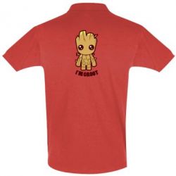 Мужское поло I'm groot - PrintSalon
