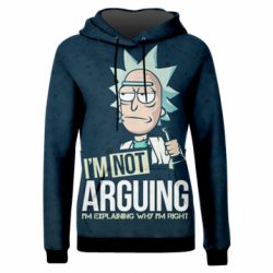 Жіноче 3D худі I'm not arguing-PrintSalon Жіноче 3D худі I'm not arguing