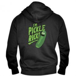 Мужское худи на молнии I'm Pickle Rick! - PrintSalon
