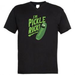 Мужская футболка  с V-образным вырезом I'm Pickle Rick! - PrintSalon