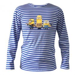 Тельняшка с длинным рукавом I'm with stupid - PrintSalon