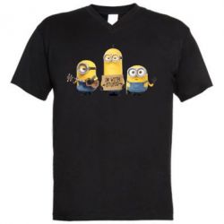 Мужская футболка  с V-образным вырезом I'm with stupid - PrintSalon