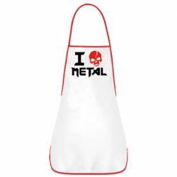 Фартук I love metal - PrintSalon