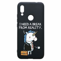 Чехол для Xiaomi Redmi 7 I need a break from reality. - PrintSalon