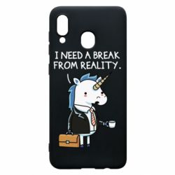 Чехол для Samsung A30 I need a break from reality. - PrintSalon