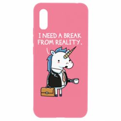 Чехол для Xiaomi Redmi 9a I need a break from reality. - PrintSalon