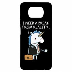 Чехол для Xiaomi Poco X3 I need a break from reality. - PrintSalon