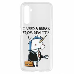 Чехол для Realme 6 I need a break from reality. - PrintSalon