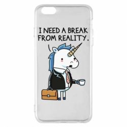 Чехол для iPhone 6 Plus/6S Plus I need a break from reality. - PrintSalon