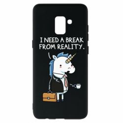 Чехол для Samsung A8+ 2018 I need a break from reality. - PrintSalon