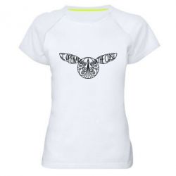 Женская футболка для спорта I open at the close