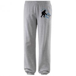 Штаны I play hockey - PrintSalon