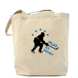 Эко-сумка I play hockey - PrintSalon