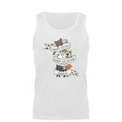 Мужская майка I want to open every cat in the world - PrintSalon