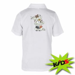 Детское поло I want to open every cat in the world - PrintSalon
