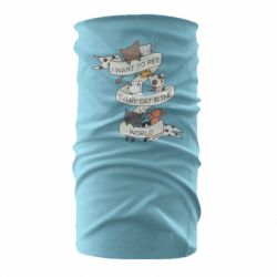 Бандана I want to open every cat in the world - PrintSalon