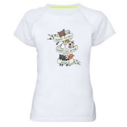Женская футболка для спорта I want to open every cat in the world - PrintSalon