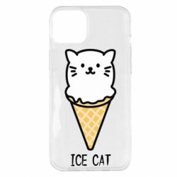 Чехол для iPhone 14 Plus Ice Cat - PrintSalon