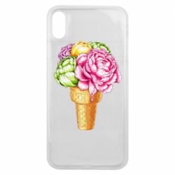 Чехол для iPhone Xs Max Ice cream flowers - PrintSalon