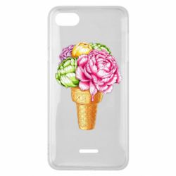 Чехол для Xiaomi Redmi 6A Ice cream flowers - PrintSalon