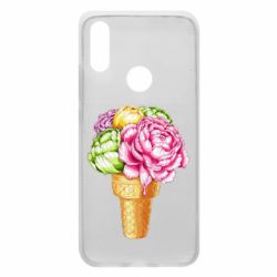 Чехол для Xiaomi Redmi 7 Ice cream flowers - PrintSalon