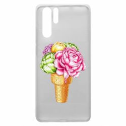 Чехол для Huawei P30 Pro Ice cream flowers - PrintSalon
