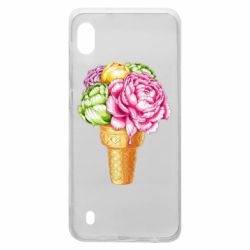 Чехол для Samsung A10 Ice cream flowers - PrintSalon