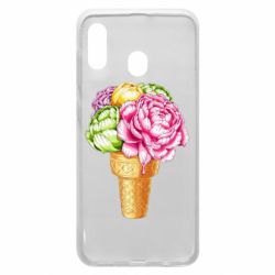 Чехол для Samsung A30 Ice cream flowers - PrintSalon