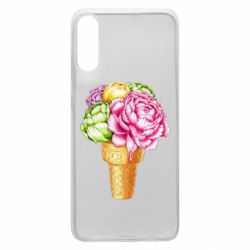 Чехол для Samsung A70 Ice cream flowers - PrintSalon