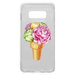 Чехол для Samsung S10e Ice cream flowers - PrintSalon