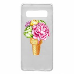 Чехол для Samsung S10 Ice cream flowers - PrintSalon