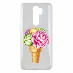 Чехол для Xiaomi Redmi Note 8 Pro Ice cream flowers - PrintSalon