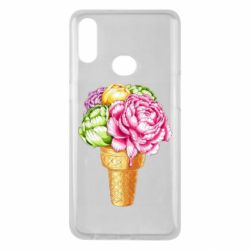 Чехол для Samsung A10s Ice cream flowers - PrintSalon