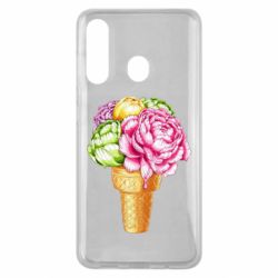 Чехол для Samsung M40 Ice cream flowers - PrintSalon