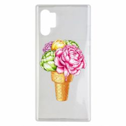 Чехол для Samsung Note 10 Plus Ice cream flowers - PrintSalon