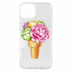 Чехол для iPhone 14 Ice cream flowers