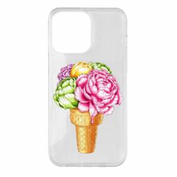 Чехол для iPhone 14 Pro Max Ice cream flowers - PrintSalon
