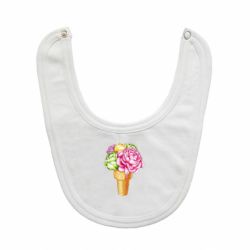 Слюнявчик  Ice cream flowers - PrintSalon