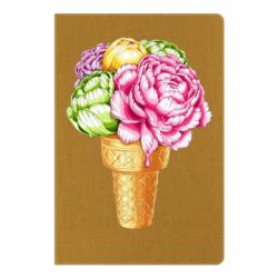Блокнот Ice cream flowers - PrintSalon