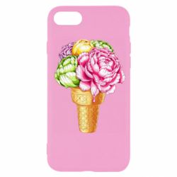 Чехол для iPhone 7 Ice cream flowers - PrintSalon