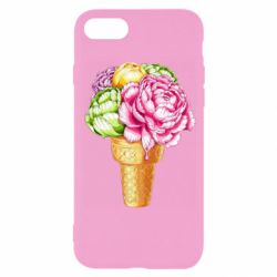 Чехол для iPhone 8 Ice cream flowers - PrintSalon