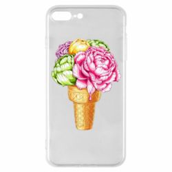 Чехол для iPhone 8 Plus Ice cream flowers - PrintSalon