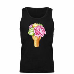 Мужская майка Ice cream flowers - PrintSalon