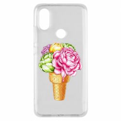 Чехол для Xiaomi Mi A2 Ice cream flowers - PrintSalon