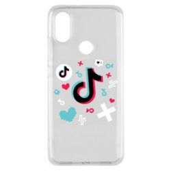 Чехол для Xiaomi Mi A2 Icons TIK TOK - PrintSalon