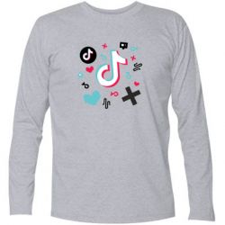 Футболка с длинным рукавом Icons TIK TOK - PrintSalon